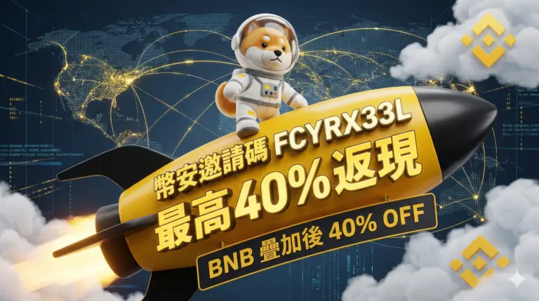 2026 幣安邀請碼 FCYRX33L：領取最高 40% 手續費減免與註冊教學